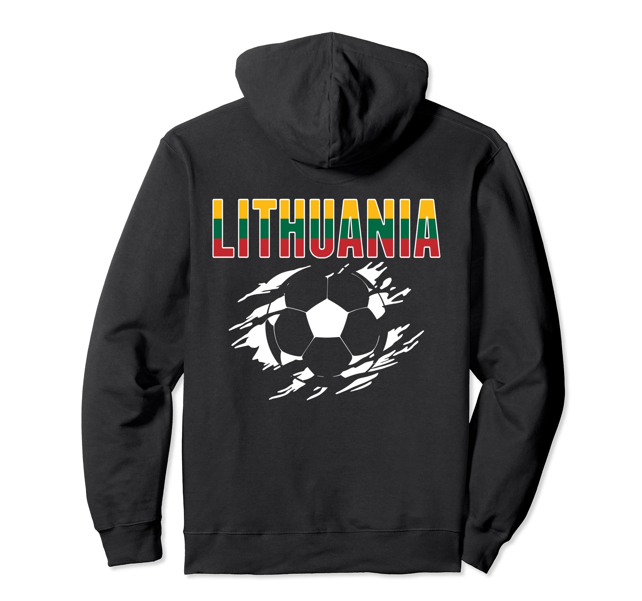 Lithuania Soccer Fans Jersey Lithuanian Hoodie - Graphic Print Unisex - T-Shirt, Sweatshirt, Hoodie