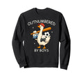 Outnumbered Goose Mothers Day Mom Sweatshirt - Custom Art Print for Adults - T-Shirt, Sweatshirt, Hoodie