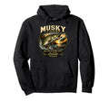 Musky Fishing Fish 10000 Casts Eat Sleep Hoodie - Graphic Print Unisex - T-Shirt, Sweatshirt, Hoodie