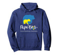 Papa Bear Down Syndrome Awareness Dad Hoodie - Casual Everyday Wear Unisex - T-Shirt, Sweatshirt, Hoodie