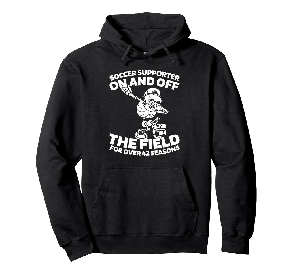 42Th Birthday Soccer Team Player Hoodie - Minimalist Print for Adults - T-Shirt, Sweatshirt, Hoodie