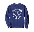 Game Day Softball Heart Love Sweatshirt - Aesthetic Graphic Men Women - T-Shirt, Sweatshirt, Hoodie