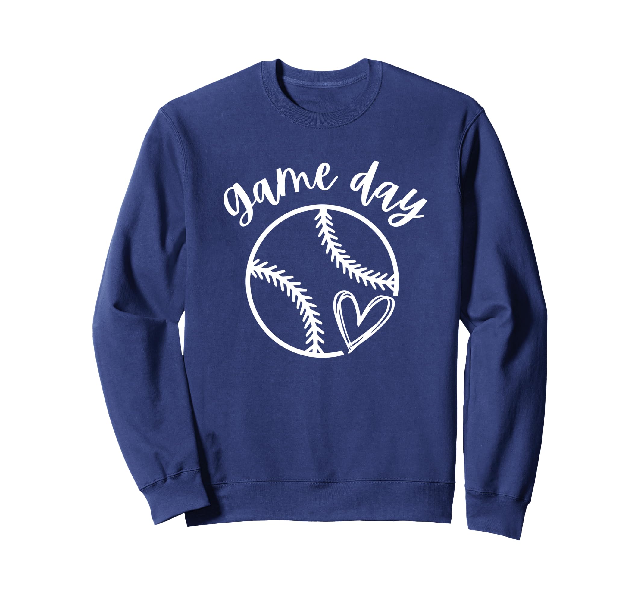 Game Day Softball Heart Love Sweatshirt - Aesthetic Graphic Men Women - T-Shirt, Sweatshirt, Hoodie