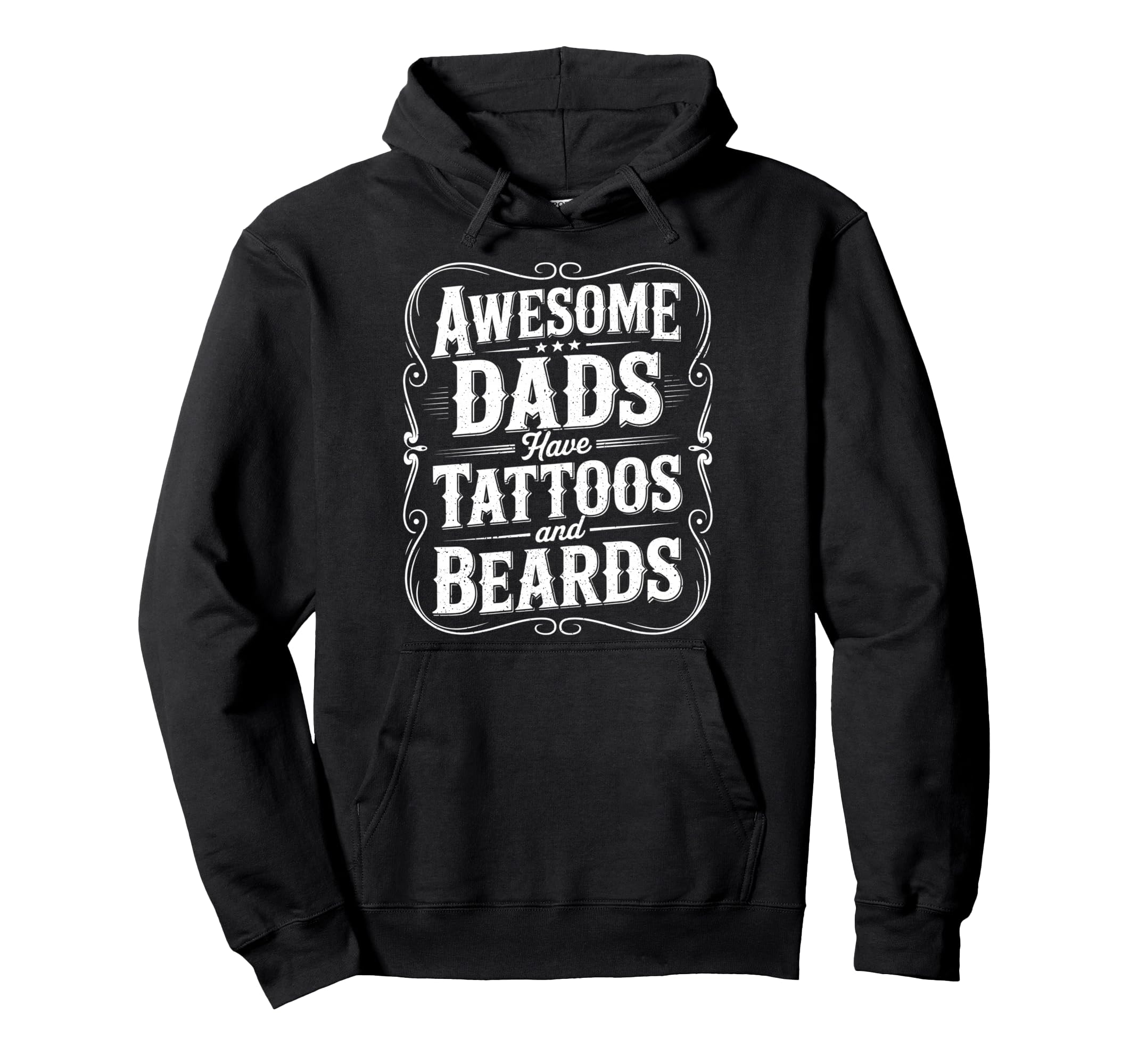 Awesome Dads Have Tattoos And Beards Mom Hoodie - Novelty Apparel Unisex - T-Shirt, Sweatshirt, Hoodie