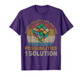 One Solution Math Speedcubing Lovers T-Shirt - Graphic Print for Adults - T-Shirt, Sweatshirt, Hoodie
