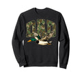 Hunting Dad Hunting Mallard Duck Sweatshirt - Graphic Print for Adults - T-Shirt, Sweatshirt, Hoodie