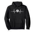Soccer Heartbeat Soccer Ball Heartbeat Hoodie - Unique Graphic Unisex - T-Shirt, Sweatshirt, Hoodie