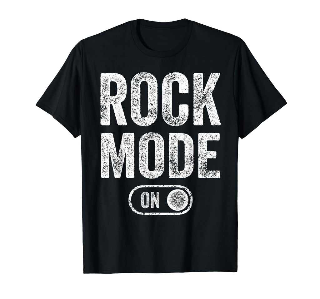 Rock Mode Funny Rocker Gift Guitar T-Shirt - Fun Novelty Design for Adults - T-Shirt, Sweatshirt, Hoodie