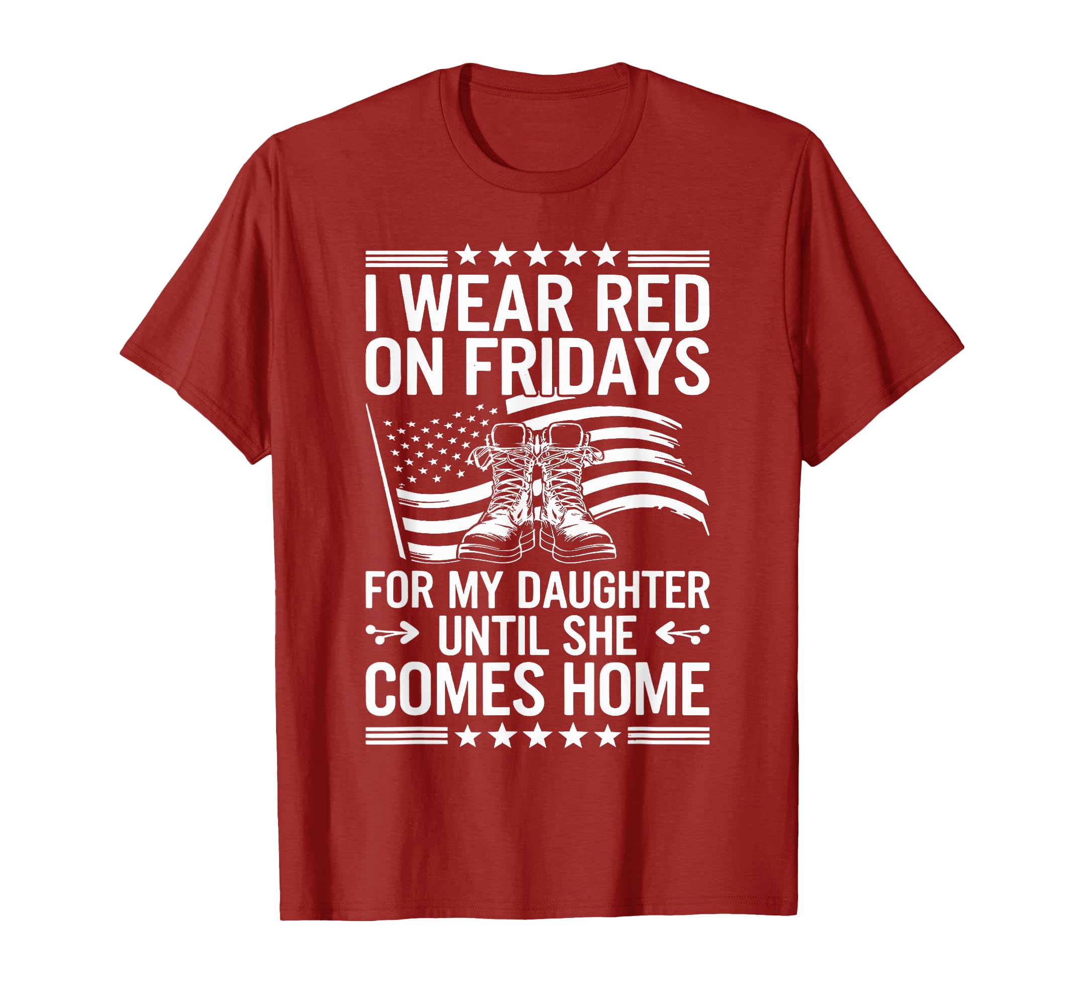 I Wear Red Fridays My Daughter T-Shirt - Aesthetic Graphic Men Women - T-Shirt, Sweatshirt, Hoodie
