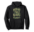 Husband Dad Bearded Legend Fathers Day Beard Hoodie - Unique Graphic Unisex - T-Shirt, Sweatshirt, Hoodie