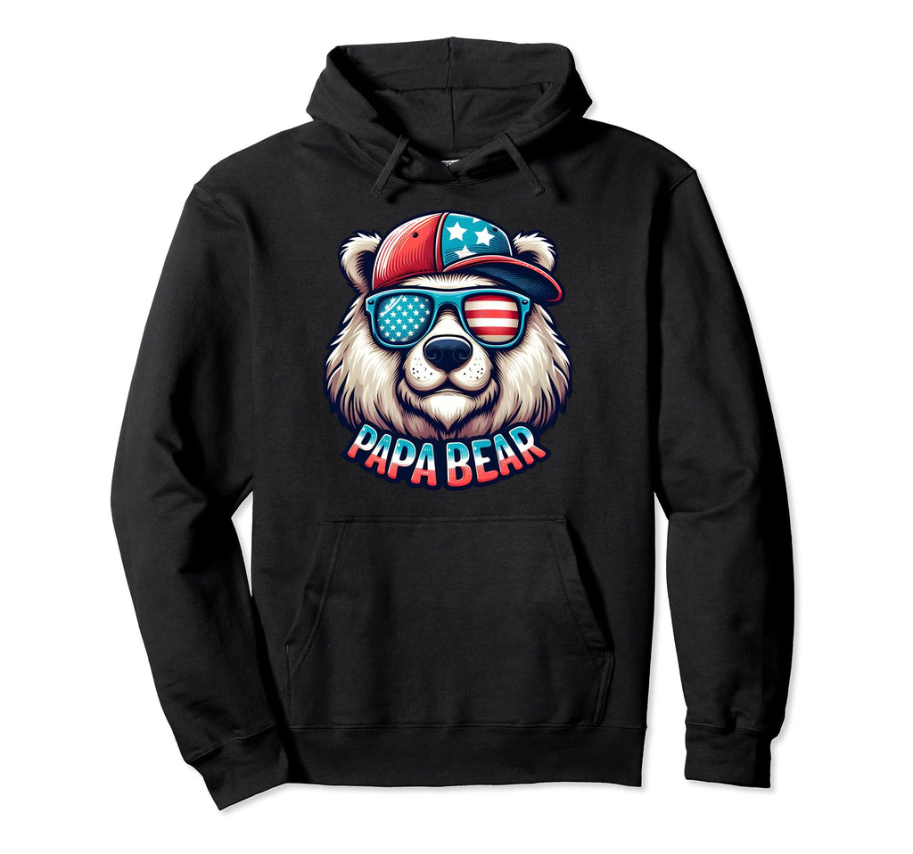 Papa Bear Fathers Day Gift Us Hoodie - Streetwear Style for Adults - T-Shirt, Sweatshirt, Hoodie