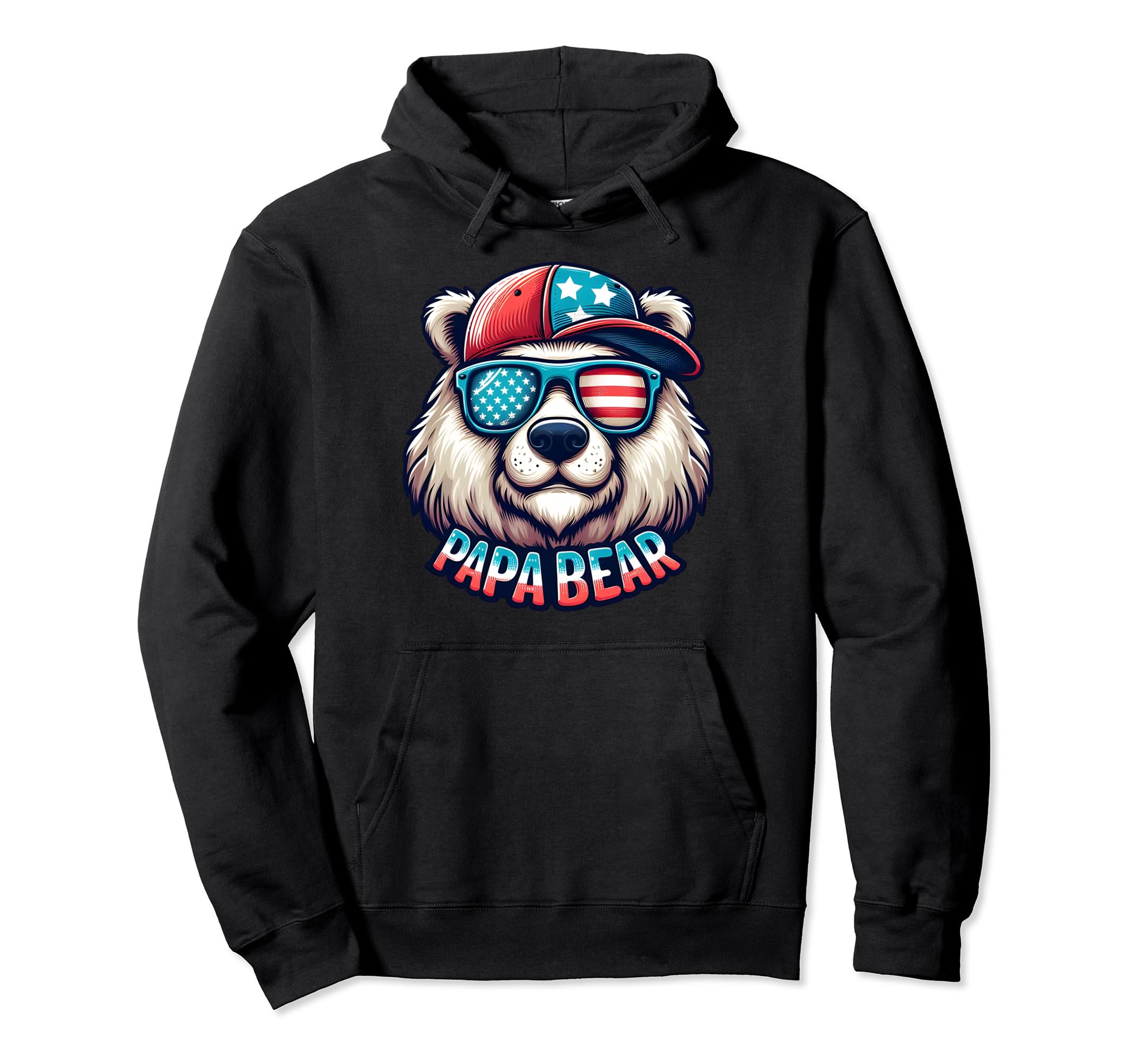 Papa Bear Fathers Day Gift Us Hoodie - Streetwear Style for Adults - T-Shirt, Sweatshirt, Hoodie