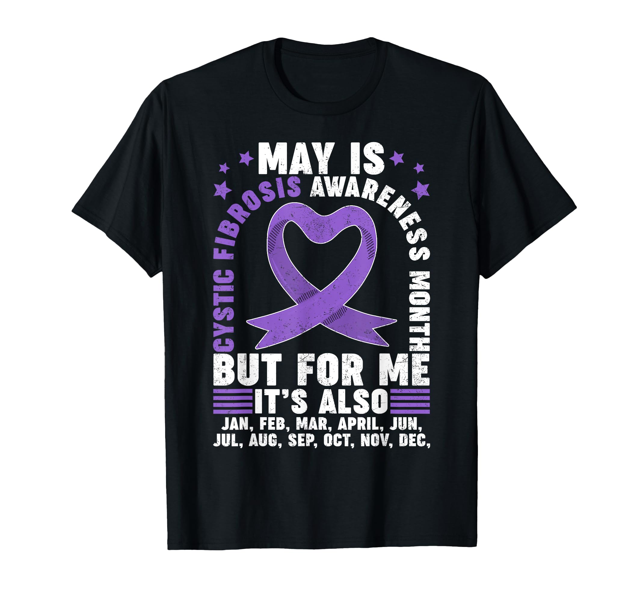 May Is Cystic Fibrosis Awareness Month T-Shirt - Trendy Graphic for Adults - T-Shirt, Sweatshirt, Hoodie