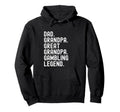 Husband Dad Grandpa Great Grandpa Hoodie - Minimalist Print for Adults - T-Shirt, Sweatshirt, Hoodie