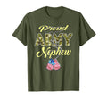 Proud Army Nephew Us Flag Dog Tags Pride T-Shirt - Graphic Print Unisex - T-Shirt, Sweatshirt, Hoodie