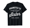 Promoted To Sister Est 2026 First Time T-Shirt - Novelty Apparel Unisex - T-Shirt, Sweatshirt, Hoodie