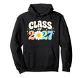 Class 2027 Graduate Flowers Graduation Hoodie - Minimalist Print Unisex - T-Shirt, Sweatshirt, Hoodie