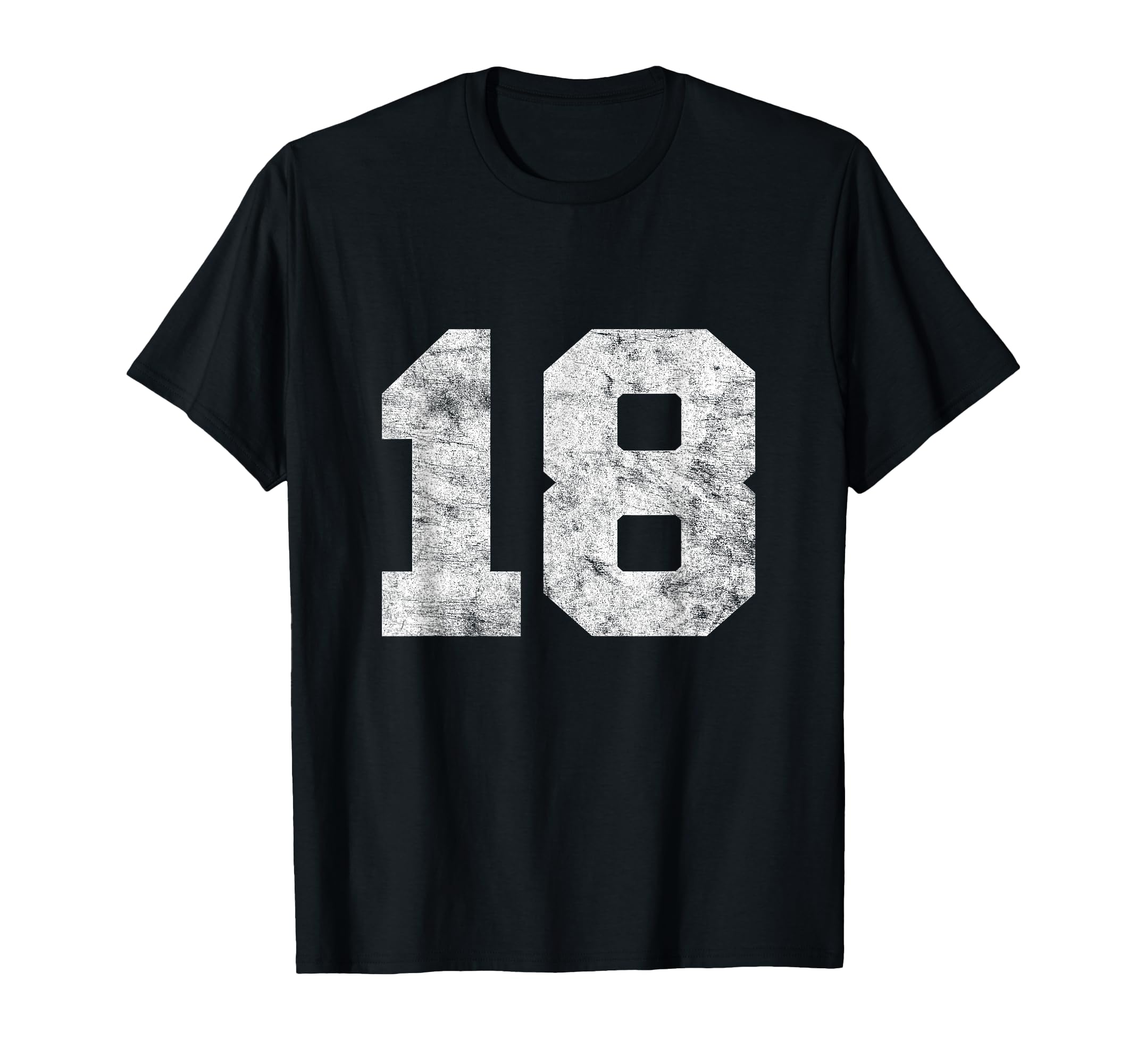Lucky Number 18 Birthday Sports T-Shirt - Fun Novelty Design Men Women - T-Shirt, Sweatshirt, Hoodie