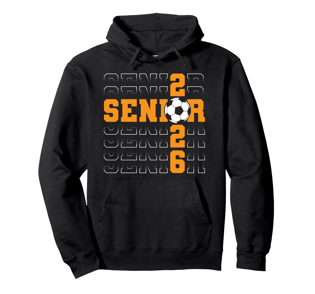 Senior 2026 Graduate Class 2026 Soccer Hoodie - Unique Graphic Unisex - T-Shirt, Sweatshirt, Hoodie