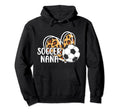 Soccer Nana Grandma Leopard Nana Hoodie - Casual Everyday Wear Men Women - T-Shirt, Sweatshirt, Hoodie