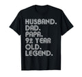 Husband Dad Papa 92 Year Old T-Shirt - Casual Everyday Wear Men Women - T-Shirt, Sweatshirt, Hoodie