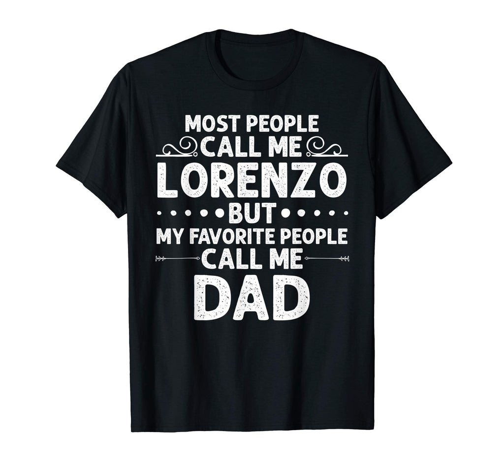 Lorenzo Gift Name Funny Fathers Day T-Shirt - Minimalist Print Men Women - T-Shirt, Sweatshirt, Hoodie