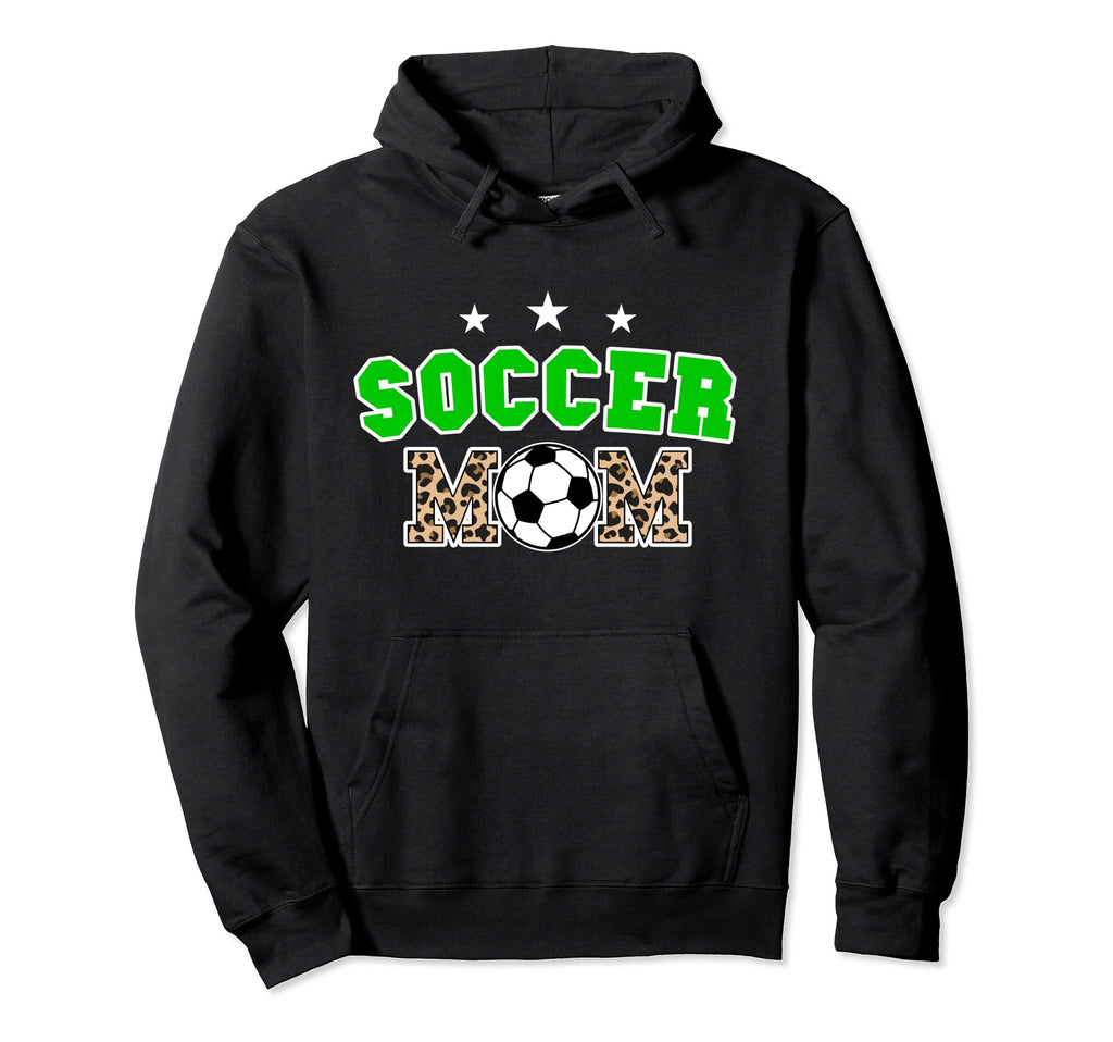 Soccer Mom Leopard Mothers Day Mom Hoodie - Novelty Apparel Unisex - T-Shirt, Sweatshirt, Hoodie