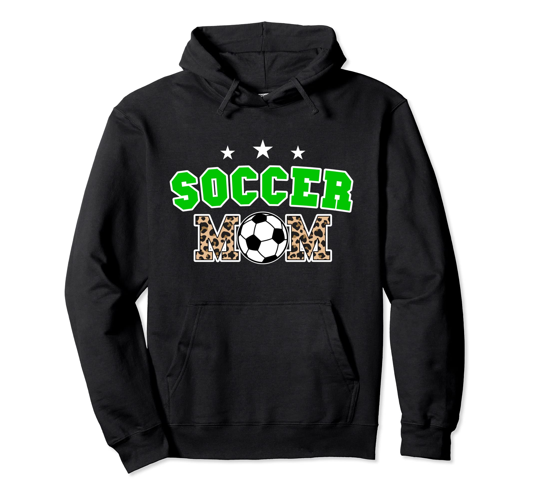 Soccer Mom Leopard Mothers Day Mom Hoodie - Novelty Apparel Unisex - T-Shirt, Sweatshirt, Hoodie
