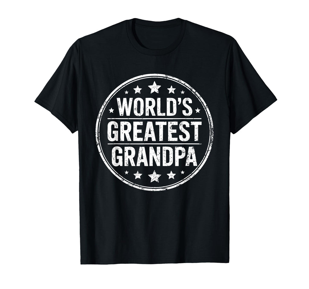 Worlds Greatest Grandpa Best Papa Fathers T-Shirt - Trendy Graphic Unisex - T-Shirt, Sweatshirt, Hoodie