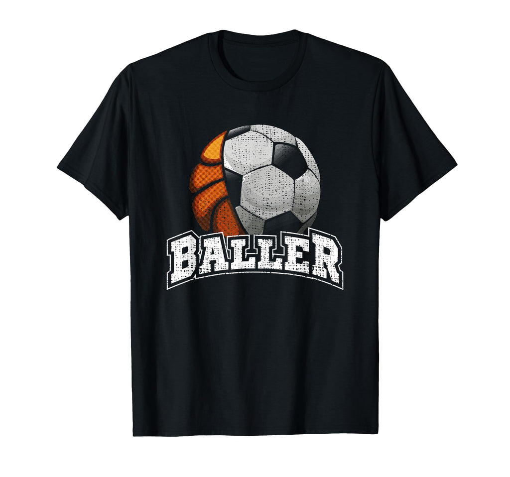 Basketball Soccer Funny T-Shirt - Casual Everyday Wear for Adults - T-Shirt, Sweatshirt, Hoodie
