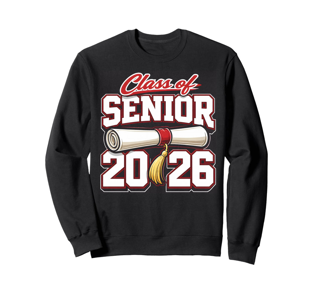 Class 2026 Senior Graduation Sweatshirt - Minimalist Print for Adults - T-Shirt, Sweatshirt, Hoodie