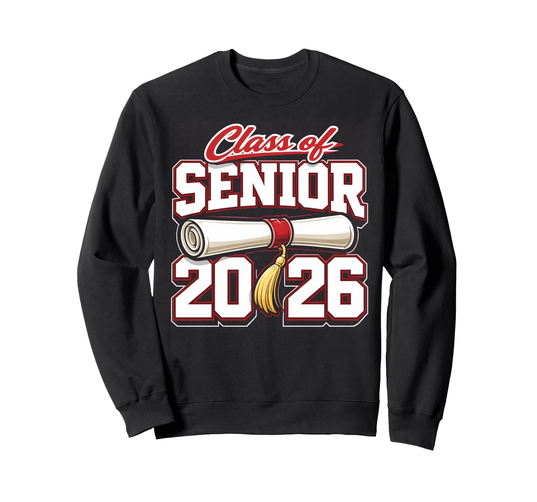 Class 2026 Senior Graduation Sweatshirt - Minimalist Print for Adults - T-Shirt, Sweatshirt, Hoodie