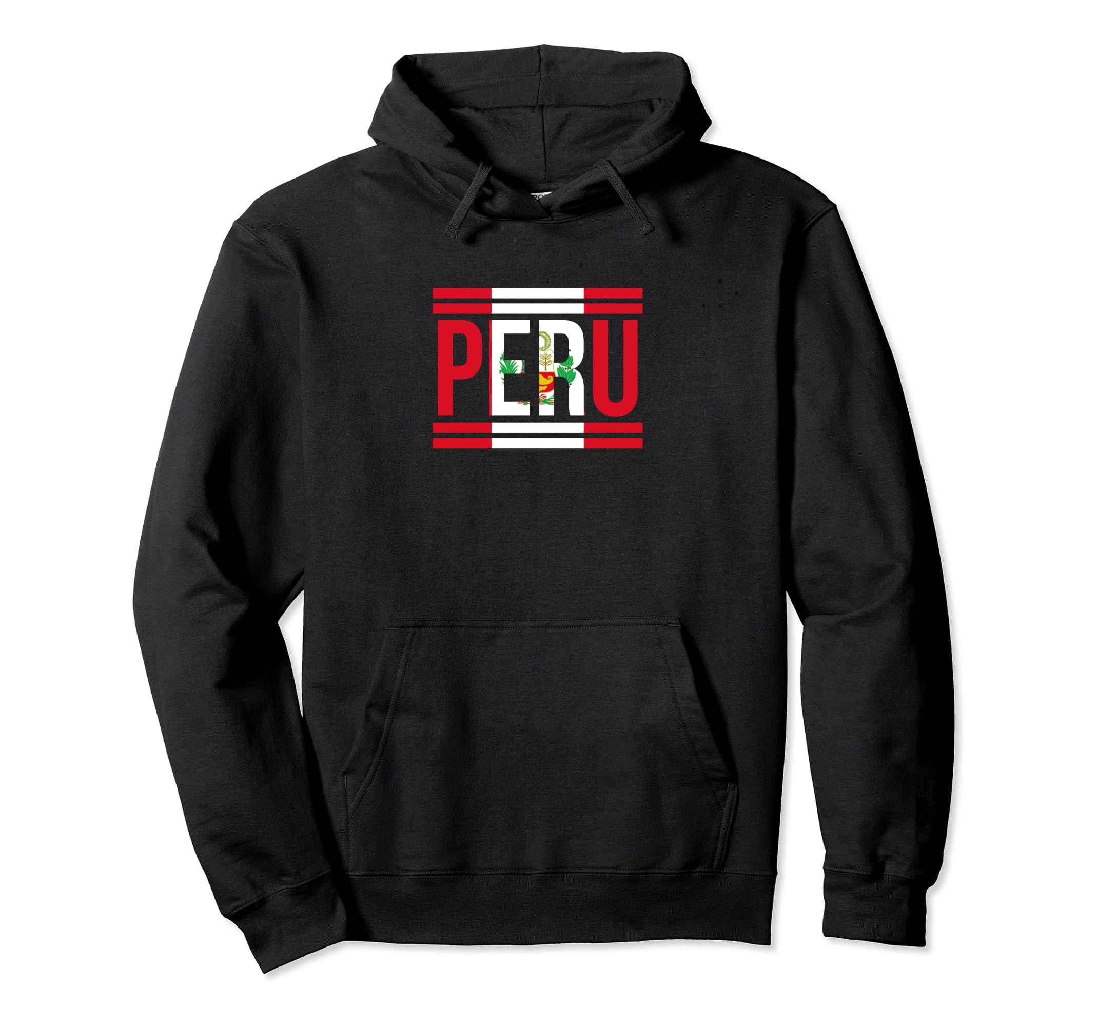 Peru Peruvian Flag Sports Soccer Hoodie - Trendy Graphic for Adults - T-Shirt, Sweatshirt, Hoodie