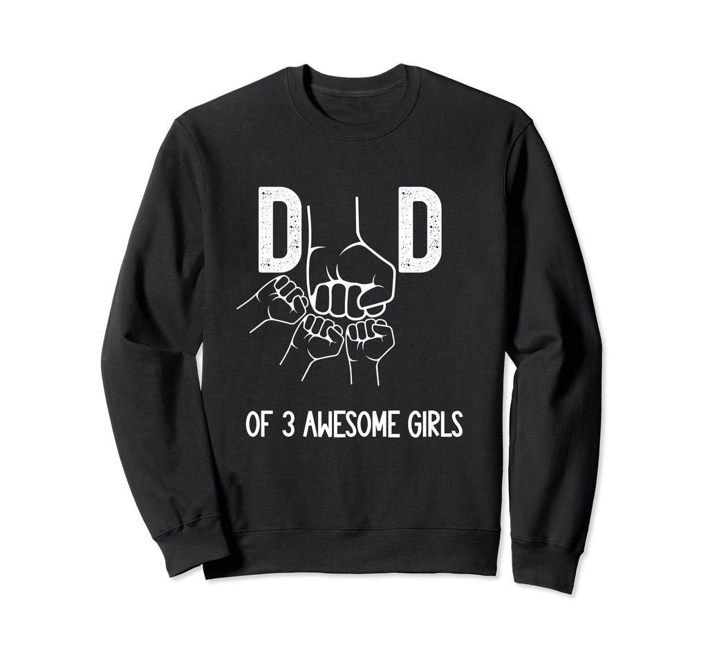 Dad 3 Awesome Fist Bump Fathers Day Sweatshirt - Trendy Graphic Men Women - T-Shirt, Sweatshirt, Hoodie
