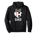 Ball Dad Baseball Soccer Heart Hoodie - Casual Everyday Wear for Adults - T-Shirt, Sweatshirt, Hoodie