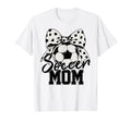 Soccer Mom Polka Dot Bow Sports T-Shirt - Fun Novelty Design for Adults - T-Shirt, Sweatshirt, Hoodie