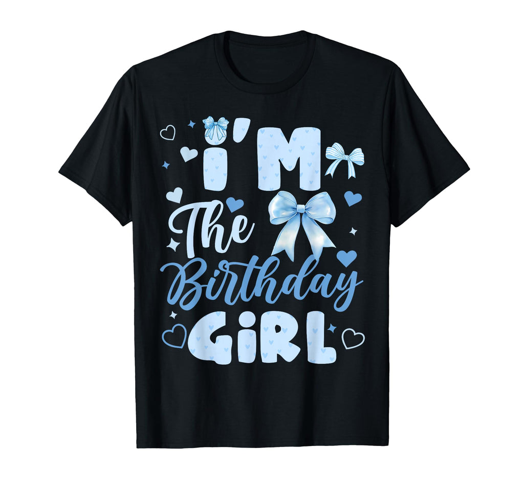 Im Birthday Bow Blue Matching T-Shirt - Fun Novelty Design for Adults - T-Shirt, Sweatshirt, Hoodie