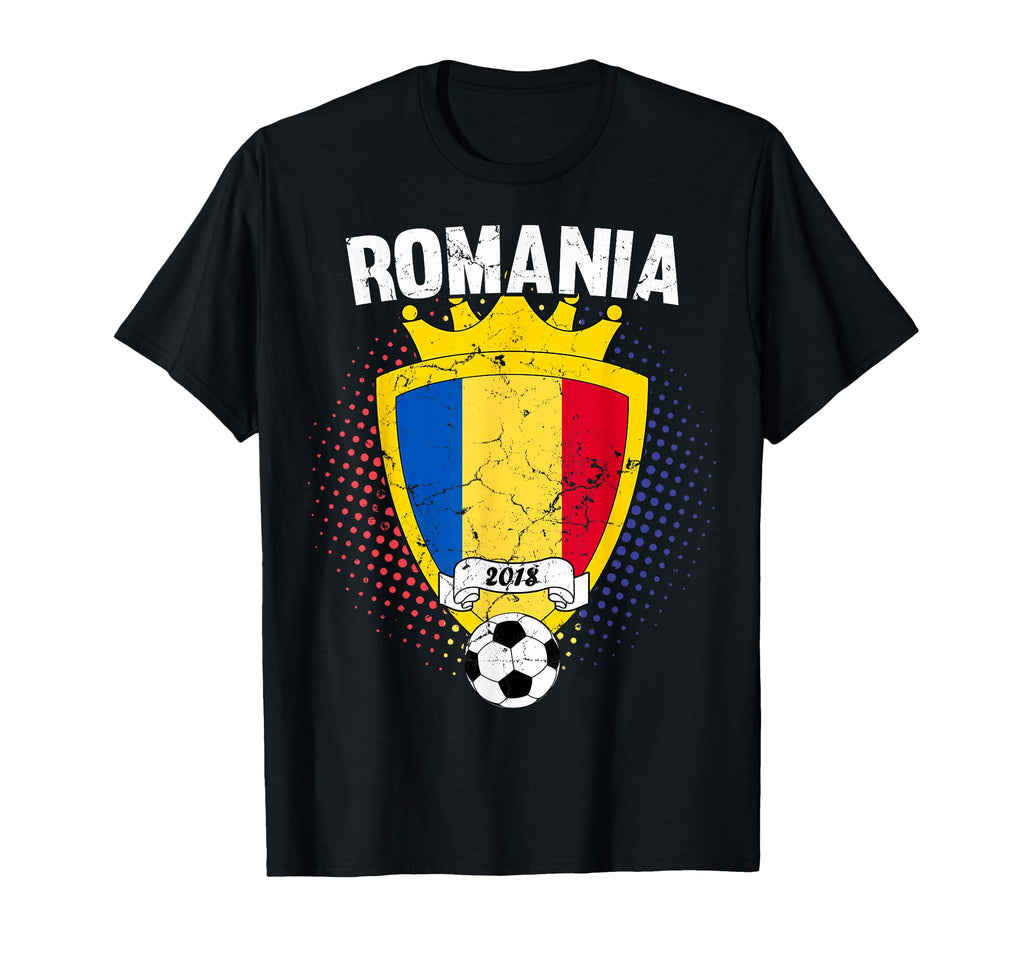 Romania Soccer 2018 Romanian Flag T-Shirt - Fun Novelty Design for Adults - T-Shirt, Sweatshirt, Hoodie