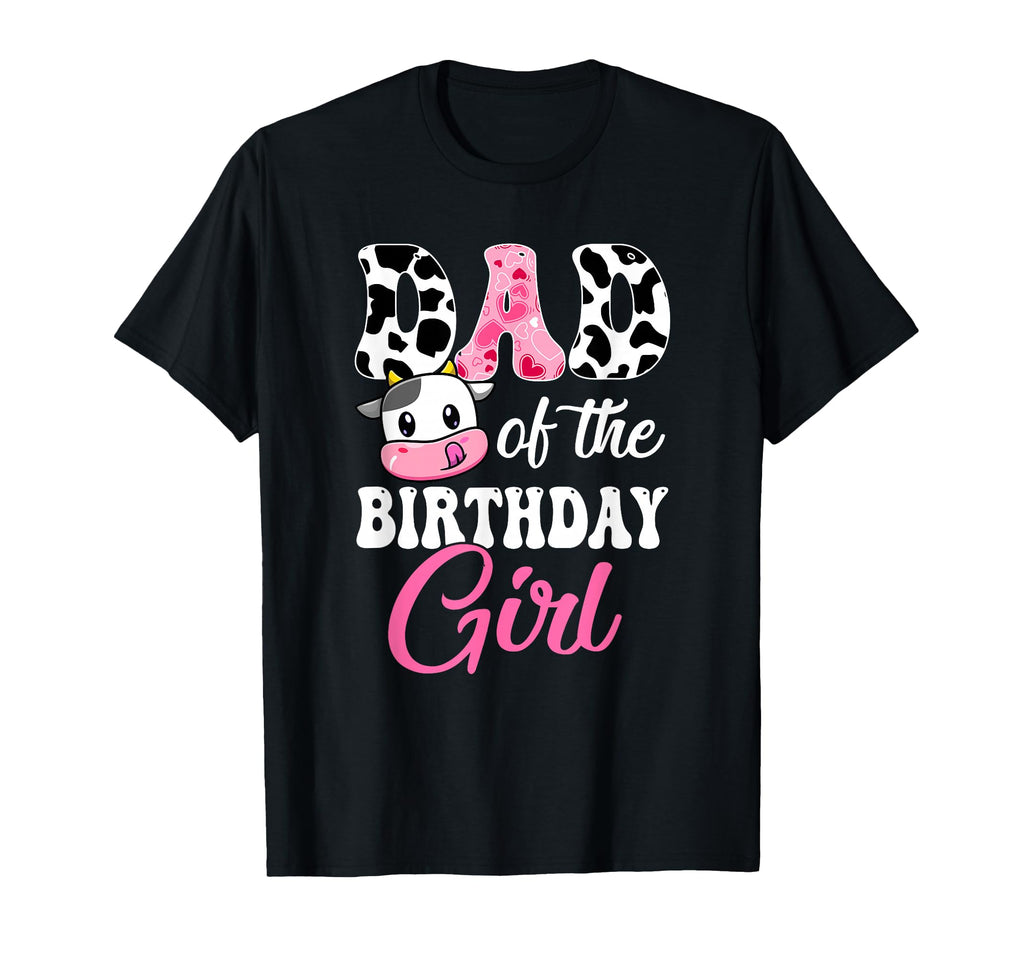Dad Birthday Farm Cow 1St Birthday T-Shirt - Unique Graphic for Adults - T-Shirt, Sweatshirt, Hoodie