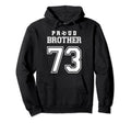 Number 73 Custom Proud Soccer Futbol Hoodie - Casual Everyday Wear Unisex - T-Shirt, Sweatshirt, Hoodie