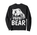 Mens Papa Bear Grizzly Bear Fathers Sweatshirt - Custom Art Print Unisex - T-Shirt, Sweatshirt, Hoodie