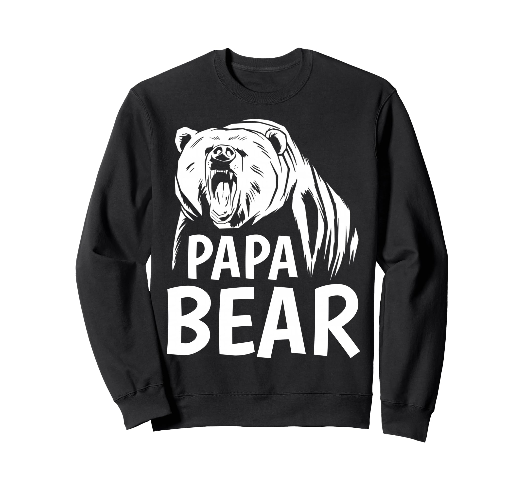 Mens Papa Bear Grizzly Bear Fathers Sweatshirt - Custom Art Print Unisex - T-Shirt, Sweatshirt, Hoodie