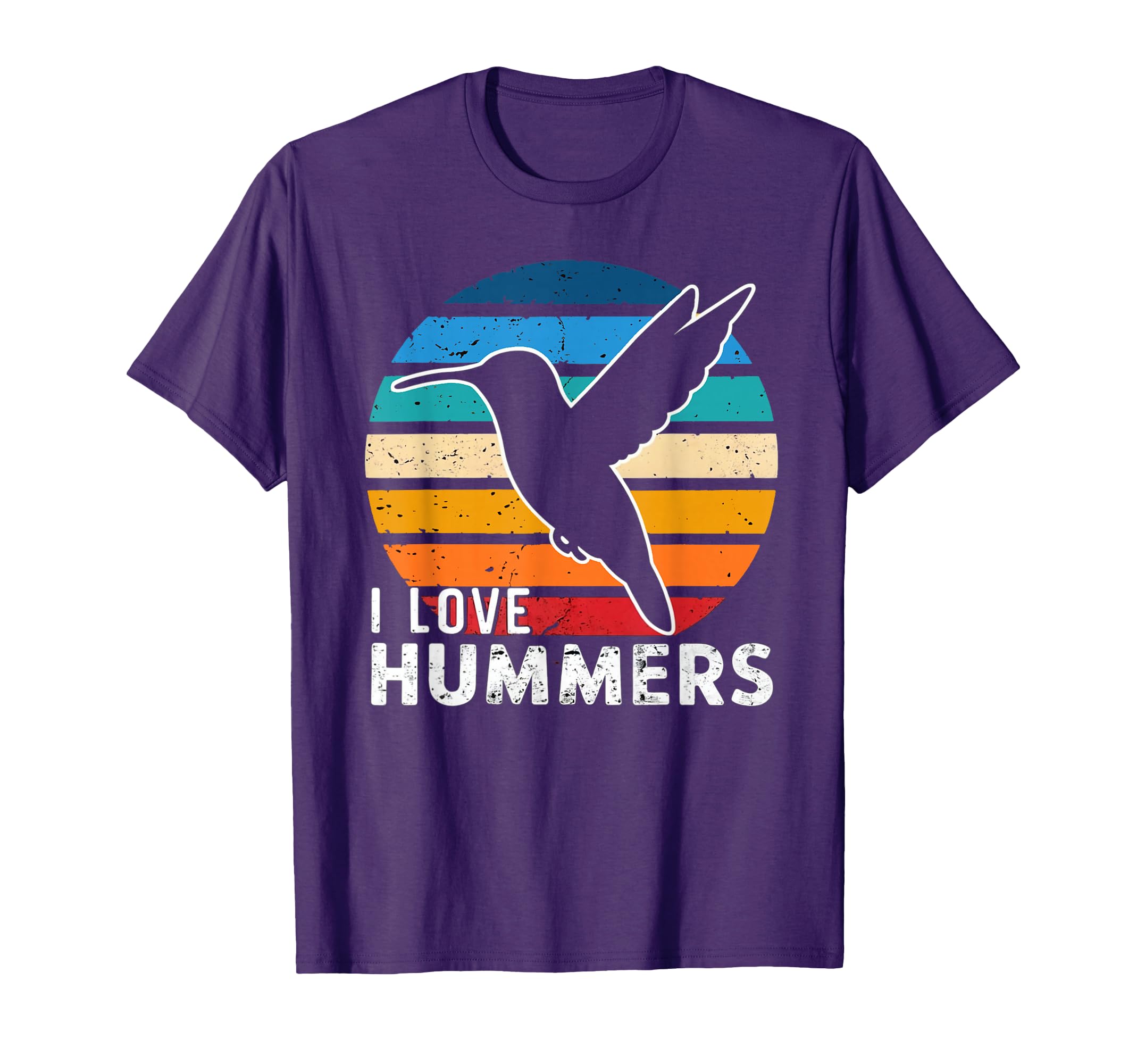 I Love Hummers Bird Sunset Colibri T-Shirt - Casual Everyday Wear Unisex - T-Shirt, Sweatshirt, Hoodie