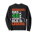 Happy Husband Dad 46 Years Old Legend Sweatshirt - Trendy Graphic Unisex - T-Shirt, Sweatshirt, Hoodie