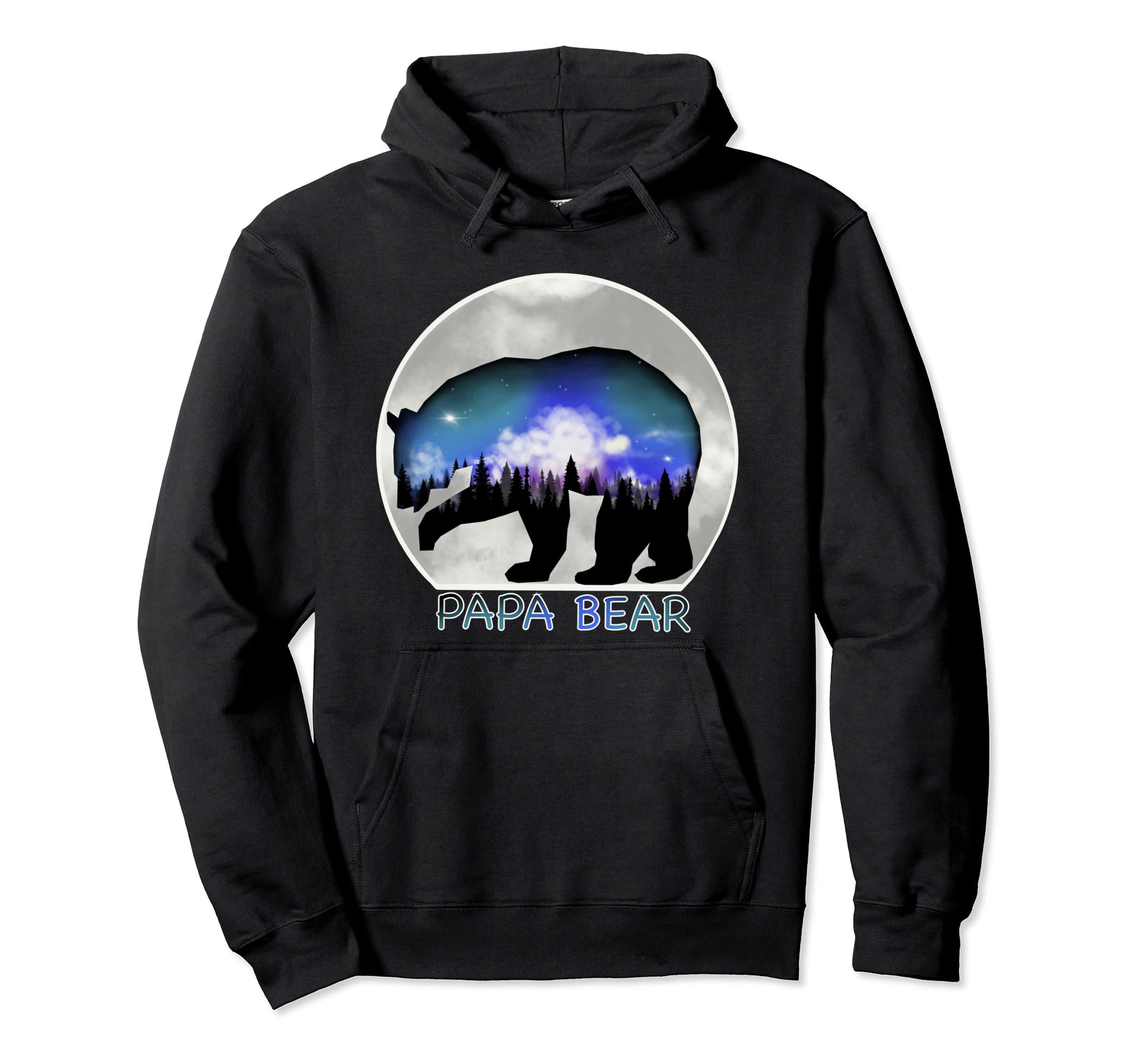 Papa Bear Hoodie - Minimalist Print Men Women - T-Shirt, Sweatshirt, Hoodie