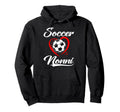 Soccer Nonni Soccer Heart Family Matching Hoodie - Graphic Print Men Women - T-Shirt, Sweatshirt, Hoodie