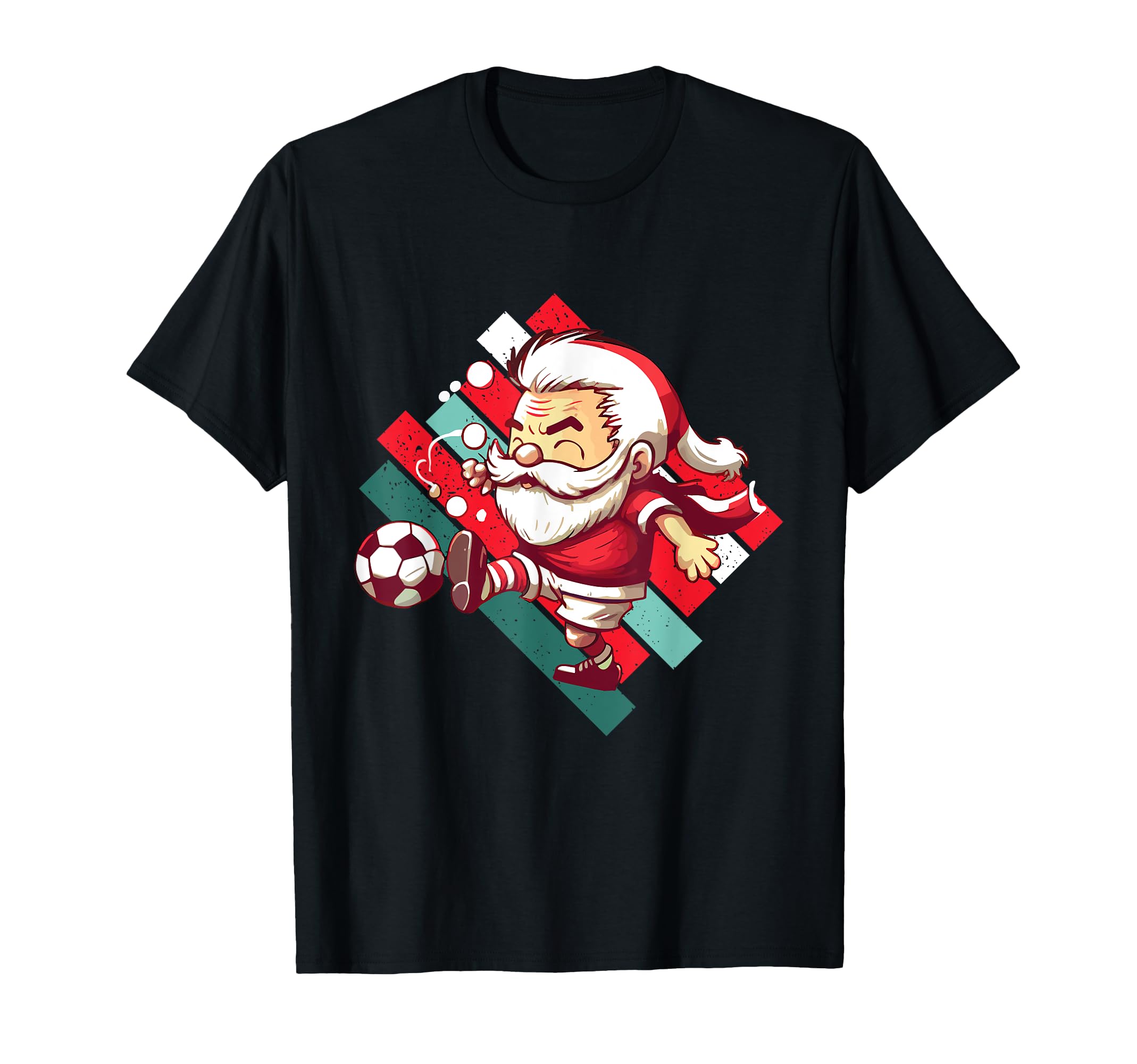 Santa Claus Soccer Player Merry T-Shirt - Unique Graphic Men Women - T-Shirt, Sweatshirt, Hoodie
