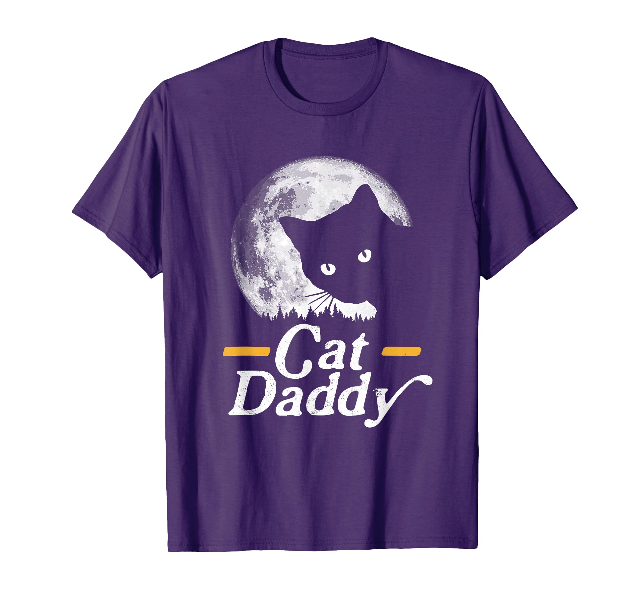Cat Daddy Eighties Cat Full Moon T-Shirt - Aesthetic Graphic Unisex - T-Shirt, Sweatshirt, Hoodie