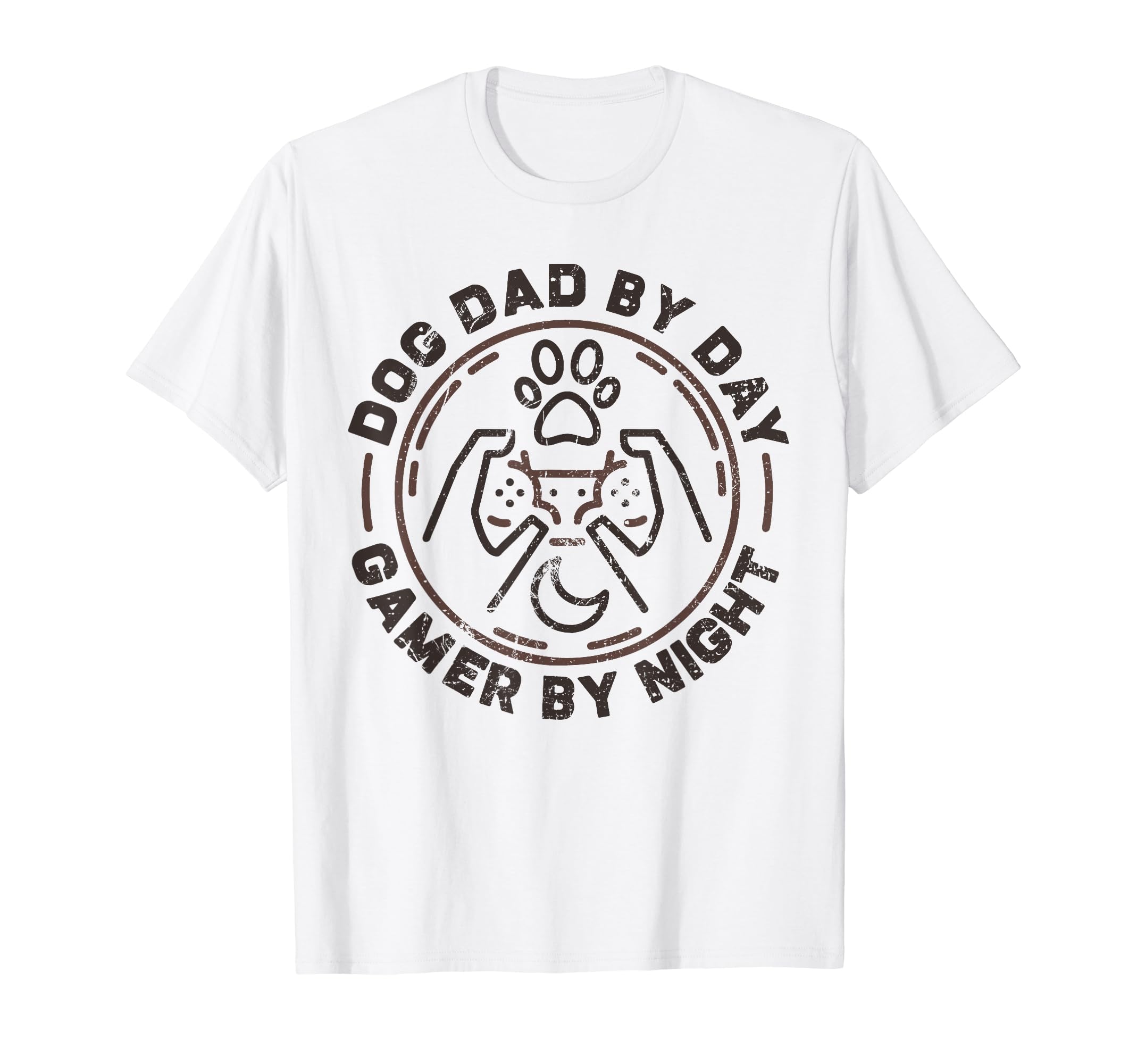 Funny Fathers Day Dog Dad Day Gamer T-Shirt - Trendy Graphic Men Women - T-Shirt, Sweatshirt, Hoodie
