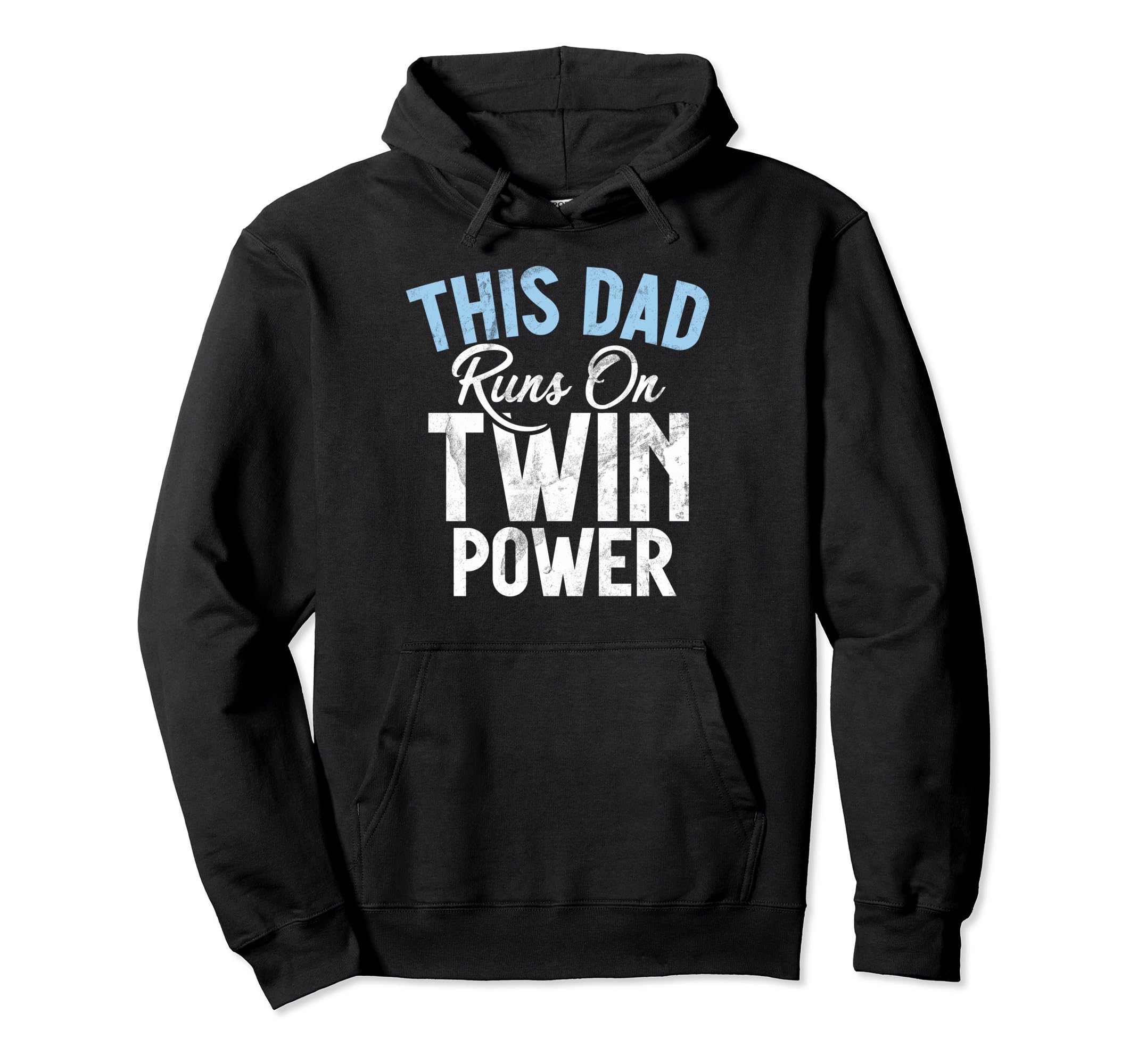 This Dad Runs Twin Power Twin Dad Hoodie - Graphic Print Unisex - T-Shirt, Sweatshirt, Hoodie